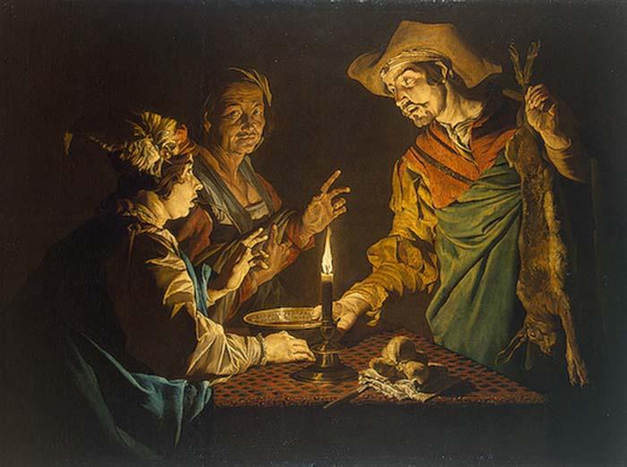 Matthias Stomer Selling the Birthright oil painting picture